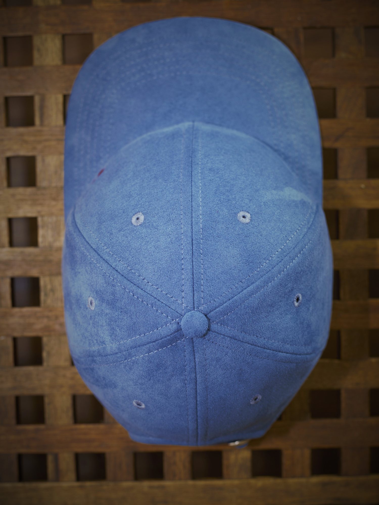 Construction detail of custom headwear made in Poland