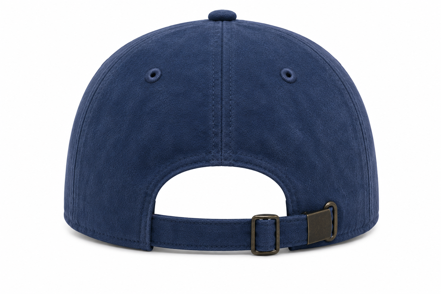 Back view of custom 6-panel baseball cap