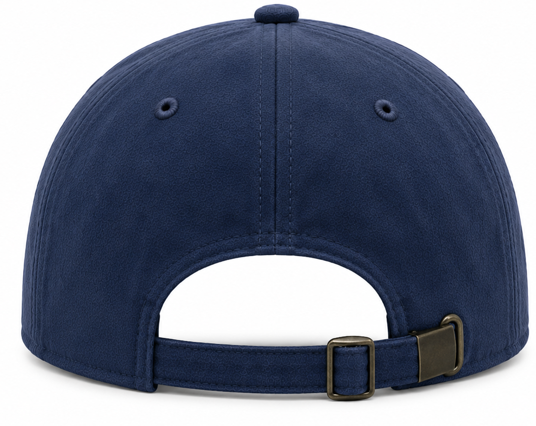 Fabric strap and metal buckle closure specification for custom cap
